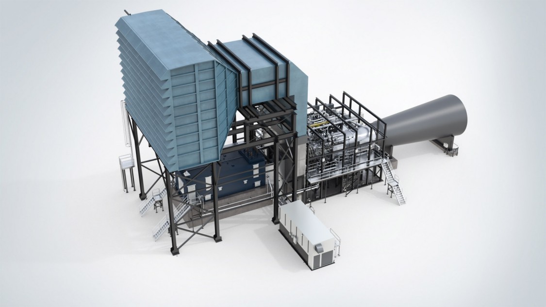 Комплект газовой турбины SGT5-8000H для многовальных установок