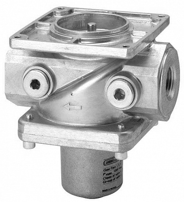 VGG10.254P арт: Газовый клапан, 1 &quot;, 1200 мбар, 13,3 м³ / ч, 4xRp¼&quot;, контурный диск