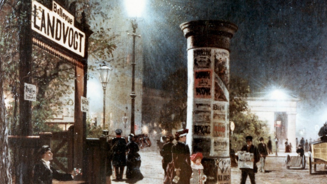 Уличное освещение в Берлине, 1882 год