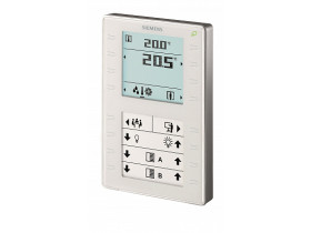 QMX3.P37 арт: Модуль комнатный с KNX PL-Link, S-mode, LTE-Mode, датчиком температуры, дисплеем с подсветкой, сенсорными клавишами