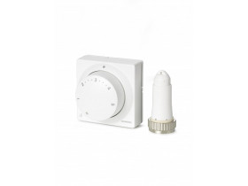 RTN81 арт: Термостатическая головка для радиаторного клапана, уставка 12…28 С, выносной датчик и регулятор температуры, защита от замерзания