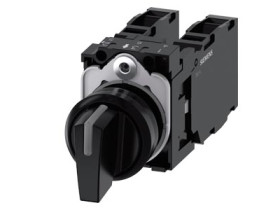 Actuators and indicators, 22 mm, round, plastic, black Siemens 3SU1100-2BL10-1NA0