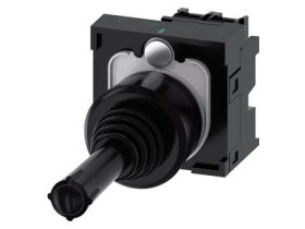 Actuators and indicators, 22 mm, round, plastic, black Siemens 3SU1100-7AB10-1NA0